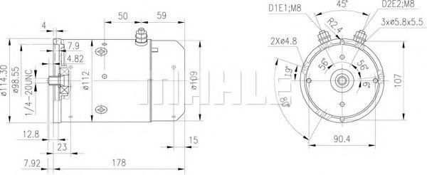 MAHLE ORIGINAL MM 104 Electric Motor
